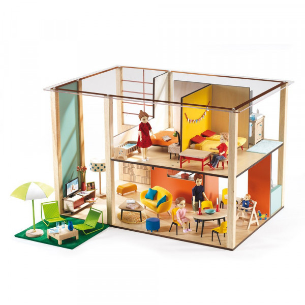 DJECO CUBE AND COLOUR HOUSE BABY LOLLYS ROOM