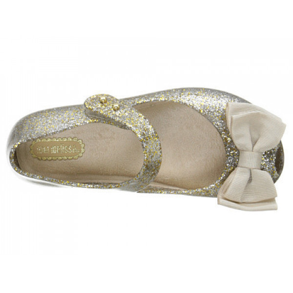 Mini melissa gold glitter sale bow