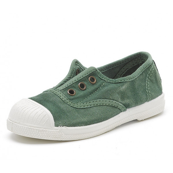 canvas green shoes