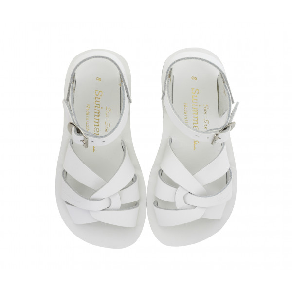 SALTWATER SUN-SAN SWIMMER WHITE SANDALS