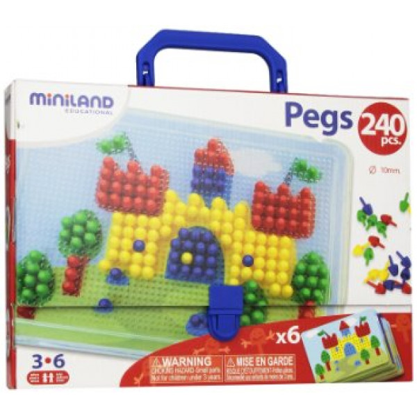 MINILAND SUITACASE PEGS 10MM 240PC