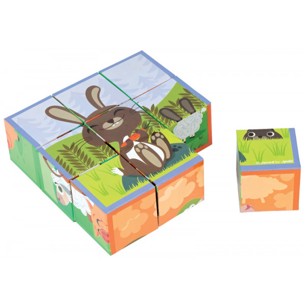 JANOD KUBIKID 9 BLOCKS FARM ANIMALS