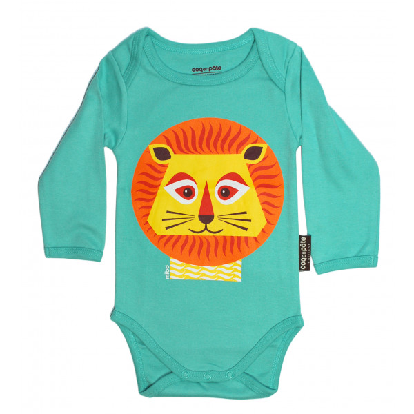 COQ EN PATE MIBO L SLEEVE BODYSUIT LION
