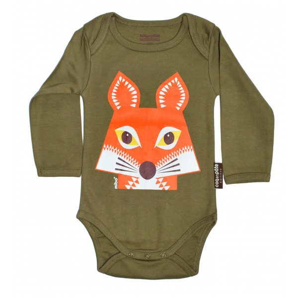 COQ EN PATE MIBO L SLEEVE BODYSUIT FOX