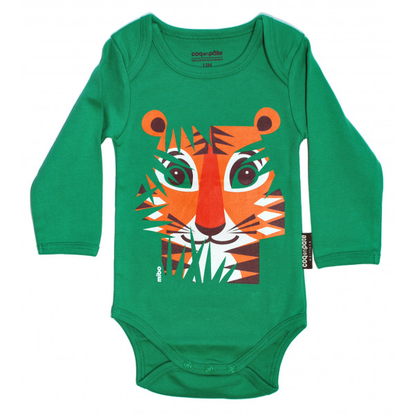 COQ EN PATE MIBO L SLEEVE BODYSUIT TIGER