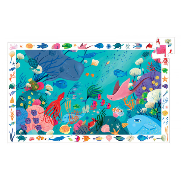 DJECO 54pc OBSERVATION PUZZLE AQUATIC