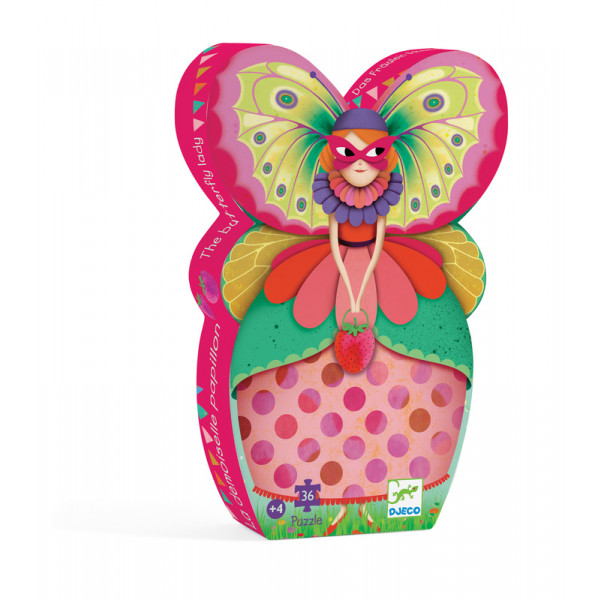 DJECO PUZZLE SILHOUETTE THE BUTTERFLY LADY 36PC