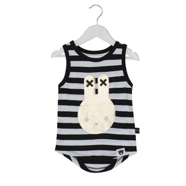 HUXBABY DROP BACK SINGLET BUNNY