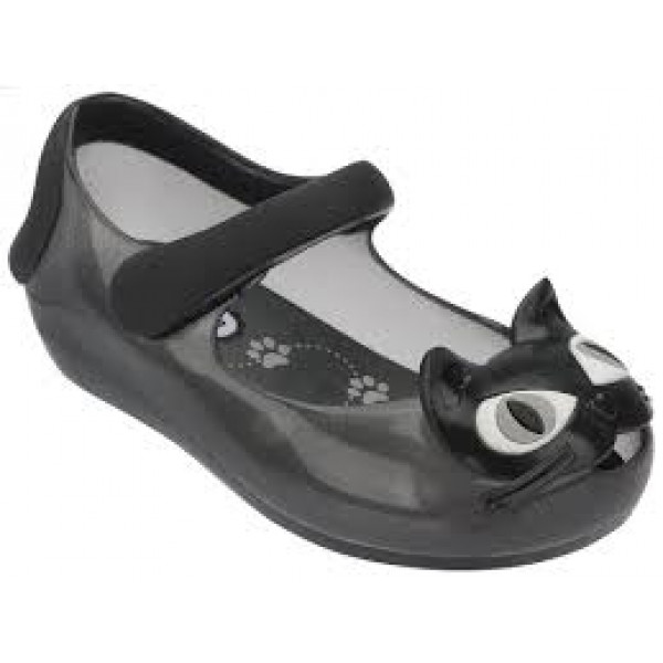 Mini melissa black cat shoes store