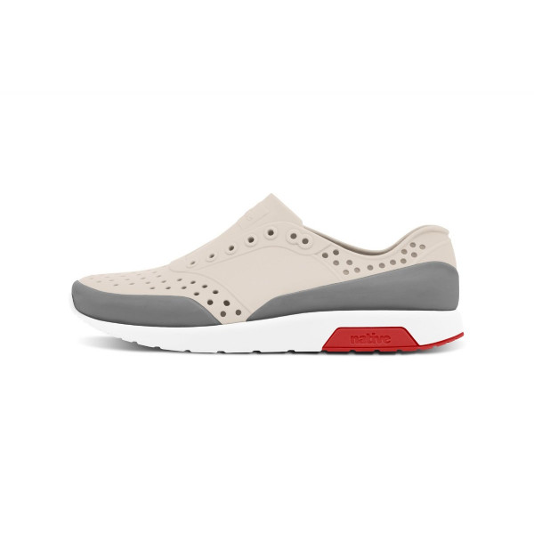 NATIVE JUNIOR LENNOX BLOCK BONE WHITE SHELL WHITE TORCH RED