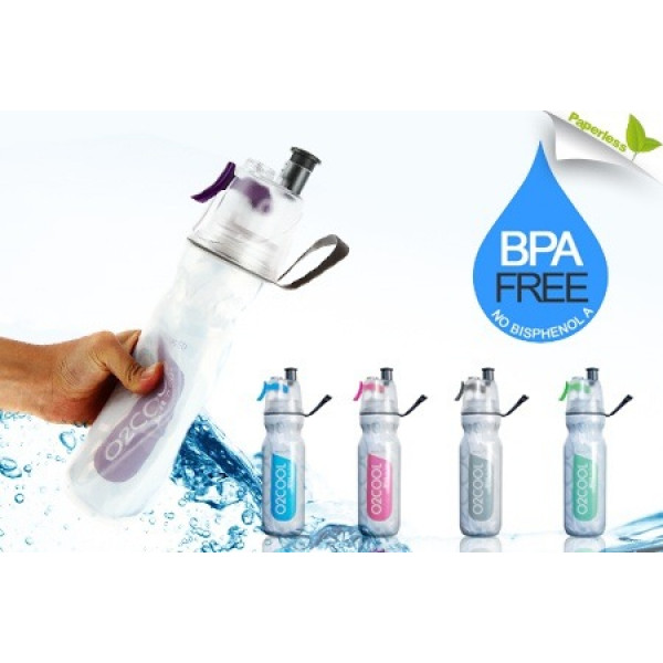 02COOL MIST AND SIP INSULATED DOUBLE WALL DRINK BOTTLE