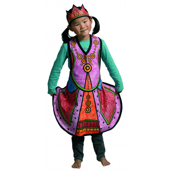 VILLA CARTON QUEEN COLOURING COSTUME 