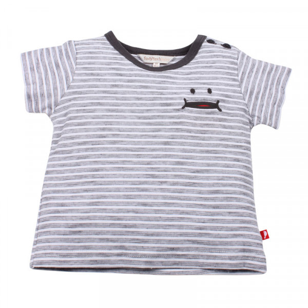 FOX AND FINCH DENVER STEEL STRIPED TEE 