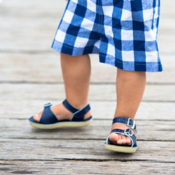 SALTWATER SUN SAN SEA WEES NAVY BABY SANDALS