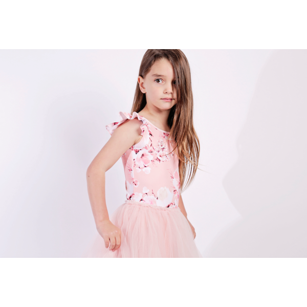 LITTLE HEARTS LUXE FRILL BLOSSOM LEOTARD