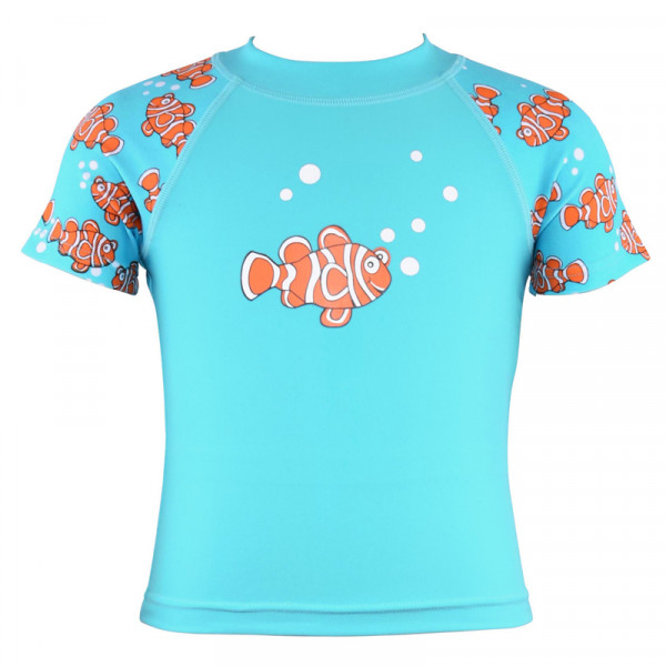 WAVE RAT SHORT SLEEVE RASHIE CLOWN FISH FOUND HIM FOUND HIM
