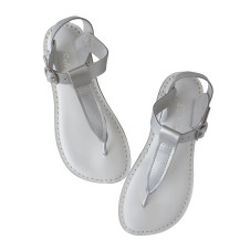 SALTWATER SANDALS T-THONG SILVER