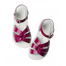 SALTWATER SUN-SAN SWIMMER SHINY FUSCHIA SANDALS