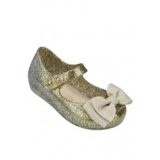 MINI MELISSA ULTRAGIRL GOLD GLITTER SWEET BOW 