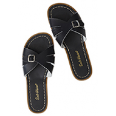 SALTWATER ADULTS CLASSIC SLIDES BLACK