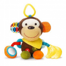 SKIP HOP BANDANA PALS STROLLER TOY MONKEY 