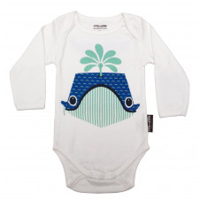 COQ EN PATE MIBO L SLEEVE BODYSUIT WHALE