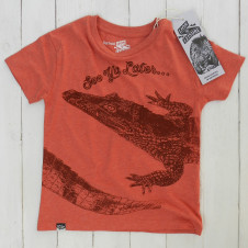 Lion of Leisure croc tshirt RED