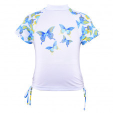 CUPID GIRL SHORT SLEEVE RASHIE BUTTERFLY KISSES