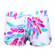 CUPID GIRL LYCRA BOARD SHORTS TAIL FEATHERS