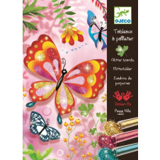 DJECO BUTTERFLIES GLITTER BOARDS 