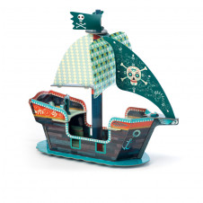 DJECO POP UP TO PLACE PIRATE 3D MODEL