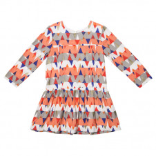 FOX AND FINCH WINNIE PRINT LONG SLEEVE DRESS