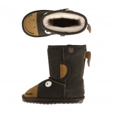 EMU KIDS MONKEY TAIL CHOCOLATE MERINO WOOL BOOTS