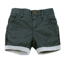 FOX & FINCH HARVARD DENIM MIX SHORT PULL ON DOUBLE WAIST