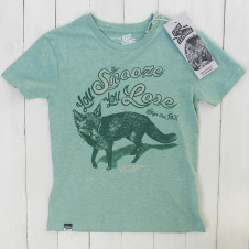 Lion of Leisure fox tshirt GREEN