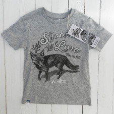 Lion of Leisure fox tshirt GREY