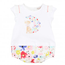 FOX & FINCH BLOSSOM FLOWER FOX ROMPER