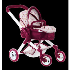 GOTZ DOLL STROLLER 4 WHEELS FLOWERS