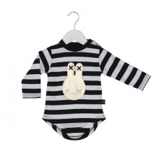 HUXBABY STRIPE & GOLD BUNNY LONG SLEEVE TOP