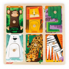 JANOD TACTILE PEG PUZZLE ZOO