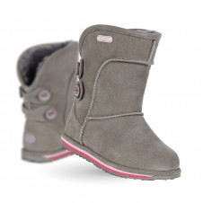 EMU KIDS CHARLOTTE CHARCOAL MERINO WOOL BOOTS 
