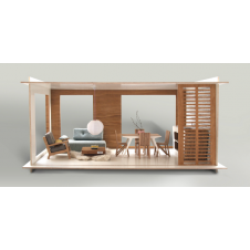 MINIIO DOLLS HOUSE TERRACE SINGLE HOUSE