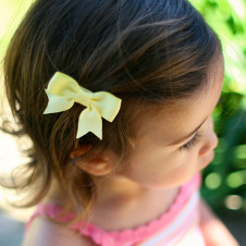 Citron Yellow  HAIR CLIP EMILY BABY BOW PINCH CLIP