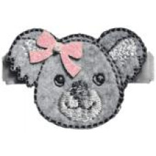 NO SLIPPY HAIR CLIPPY WINNIE SILVER KOALA PINCH CLIP