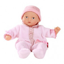 GOTZ MINI MUFFIN 23cm BABY DOLL PINK OUTFIT DEEP BLUE EYES