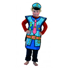 VILLA CARTON POLICE COLOURING COSTUME 