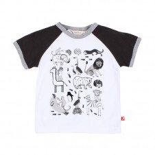 FOX & FINCH ZOOLOGY ANIMALS TEE 