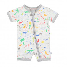 FOX & FINCH ROAR PRINT S/S ROMPER