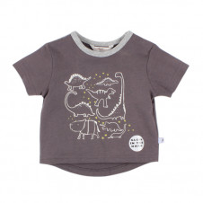 FOX & FINCH ROAR DINO GLOW IN DARK TEE