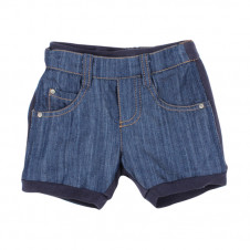 FOX & FINCH OCEANIA DENIM FRENCH TERRY SHORTS